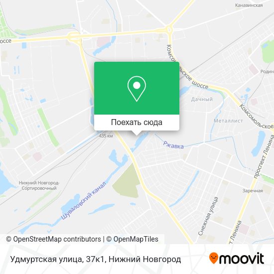 Карта Удмуртская улица, 37к1
