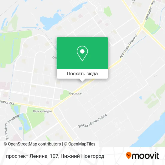 Карта проспект Ленина, 107