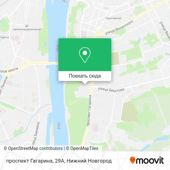 Карта проспект Гагарина, 29А