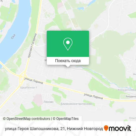 Карта улица Героя Шапошникова, 21