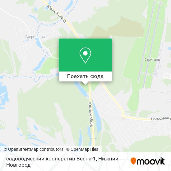 Карта садоводческий кооператив Весна-1