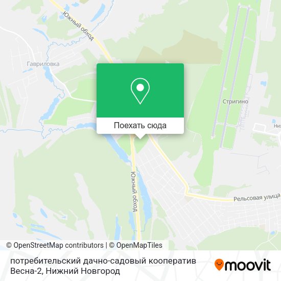 Карта потребительский дачно-садовый кооператив Весна-2