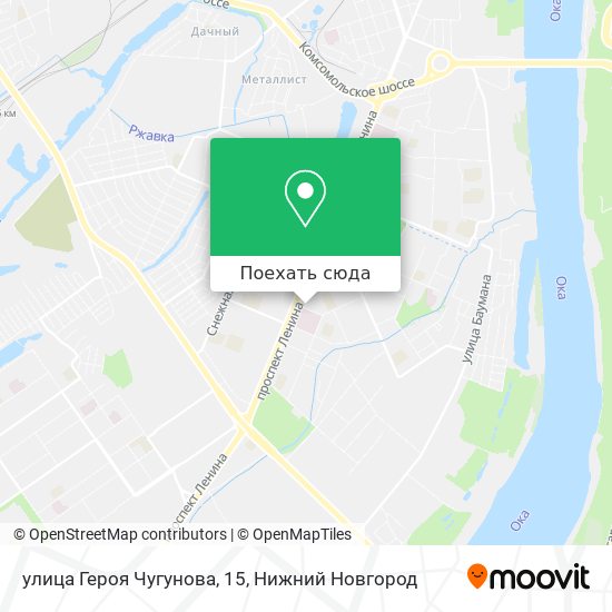 Карта улица Героя Чугунова, 15