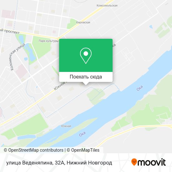Карта улица Веденяпина, 32А