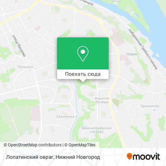 Карта Лопатинский овраг