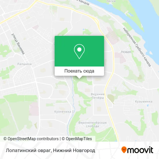 Карта Лопатинский овраг