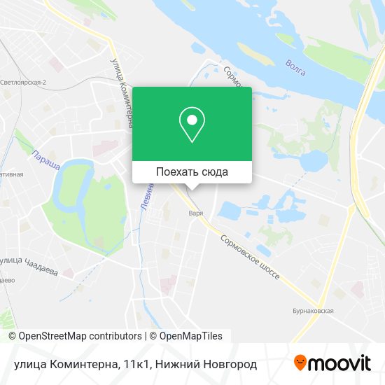 Карта улица Коминтерна, 11к1
