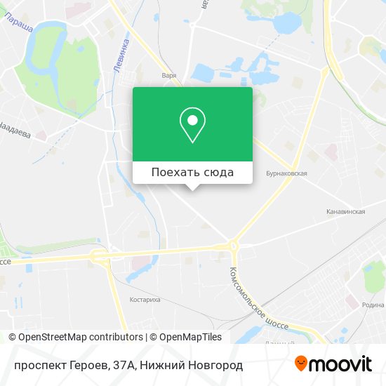 Карта проспект героев нижний новгород