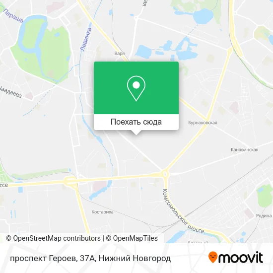 Карта проспект Героев, 37А