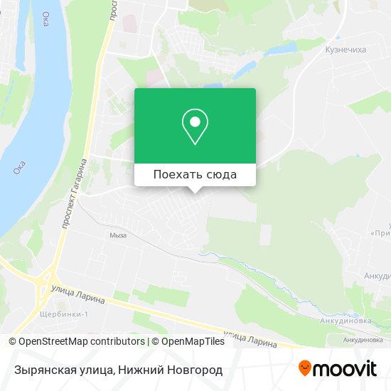Карта Зырянская улица