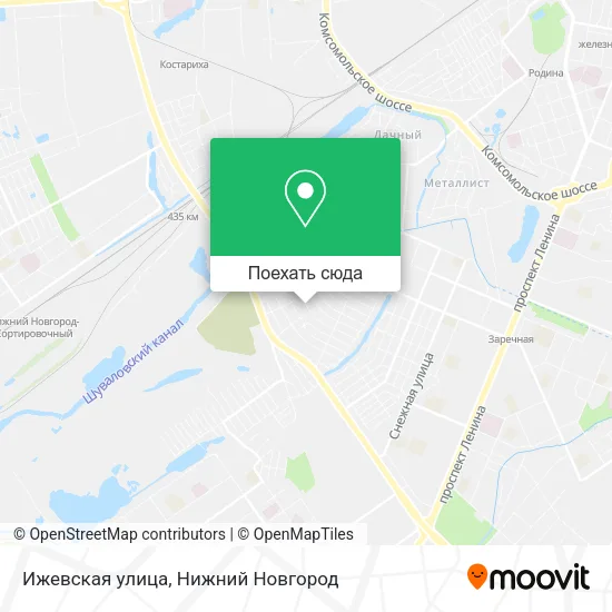 Карта Ижевская улица