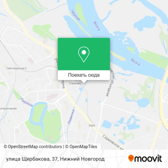Карта улица Щербакова, 37