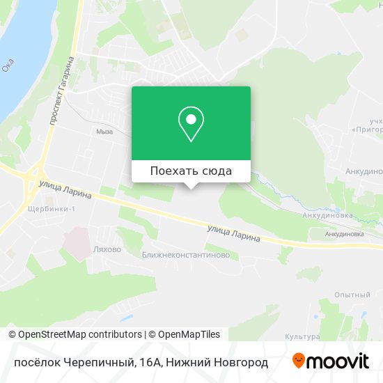 Карта посёлок Черепичный, 16А