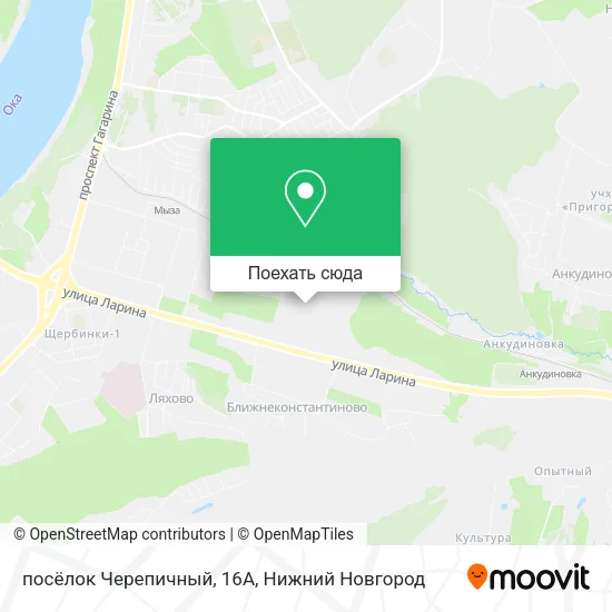 Карта посёлок Черепичный, 16А