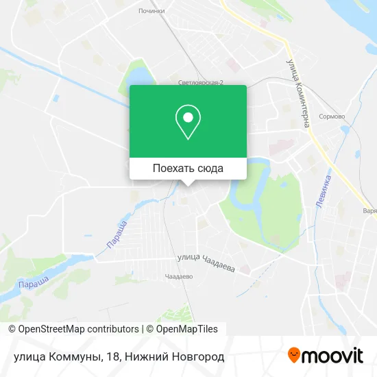 Карта улица Коммуны, 18