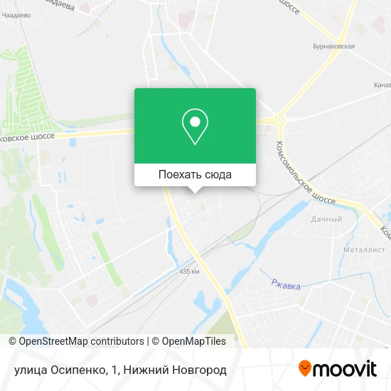Карта улица Осипенко, 1