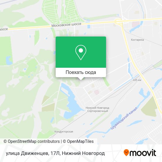 Карта улица Движенцев, 17Л