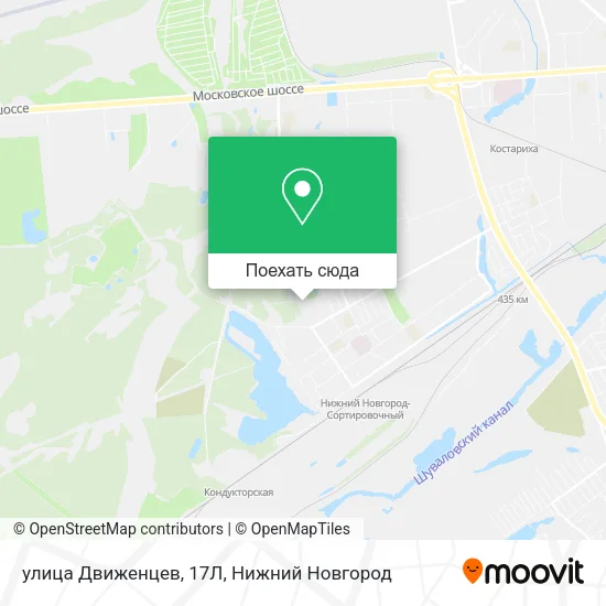 Карта улица Движенцев, 17Л