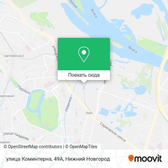 Карта улица Коминтерна, 49А