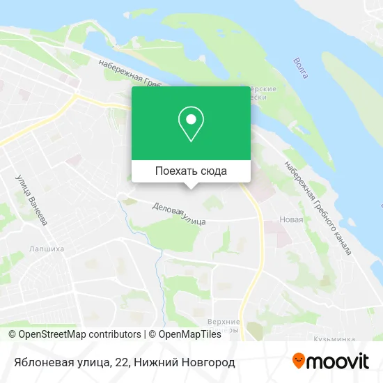 Карта Яблоневая улица, 22