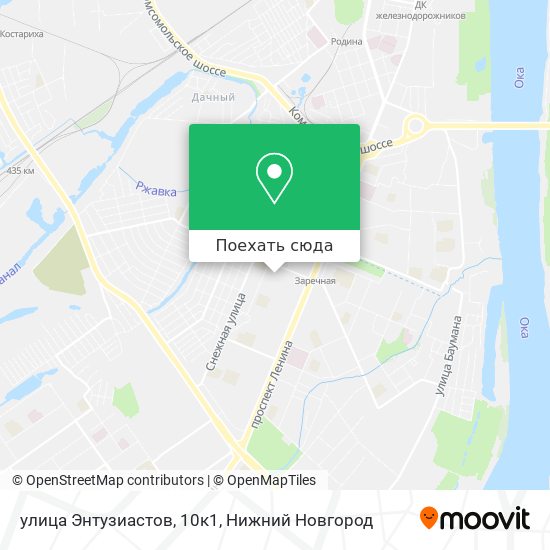 Карта улица Энтузиастов, 10к1