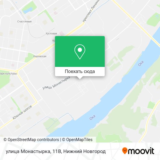 Карта улица Монастырка, 11В