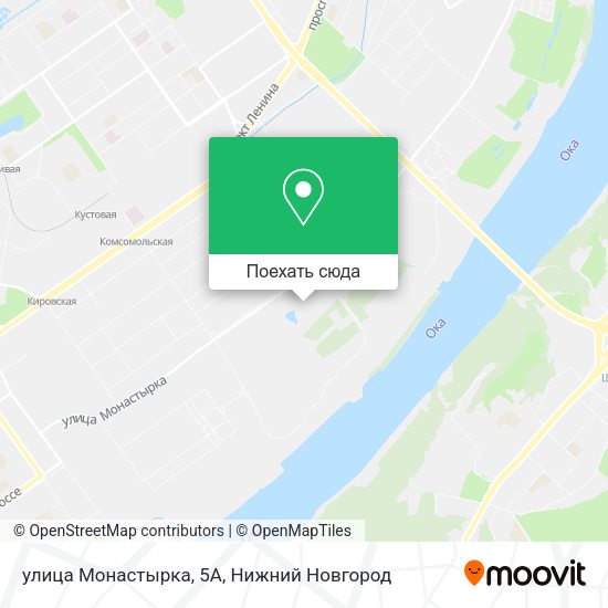 Карта улица Монастырка, 5А
