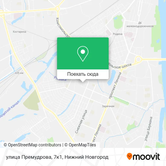 Карта улица Премудрова, 7к1