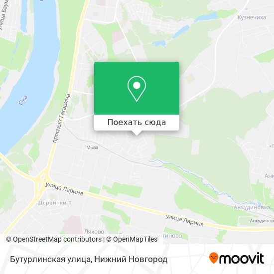 Карта Бутурлинская улица