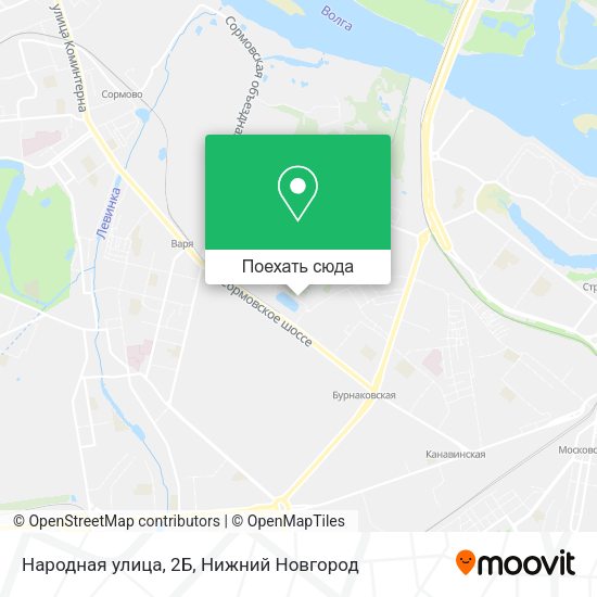 Карта Народная улица, 2Б