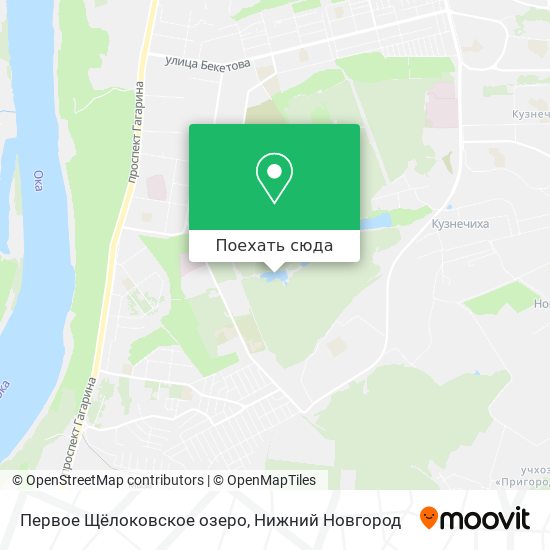 Карта Первое Щёлоковское озеро