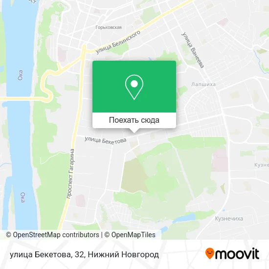 Карта улица Бекетова, 32