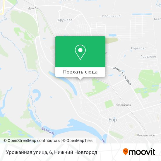 Карта Урожайная улица, 6
