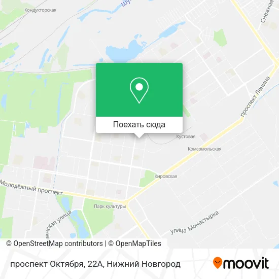 Карта проспект Октября, 22А