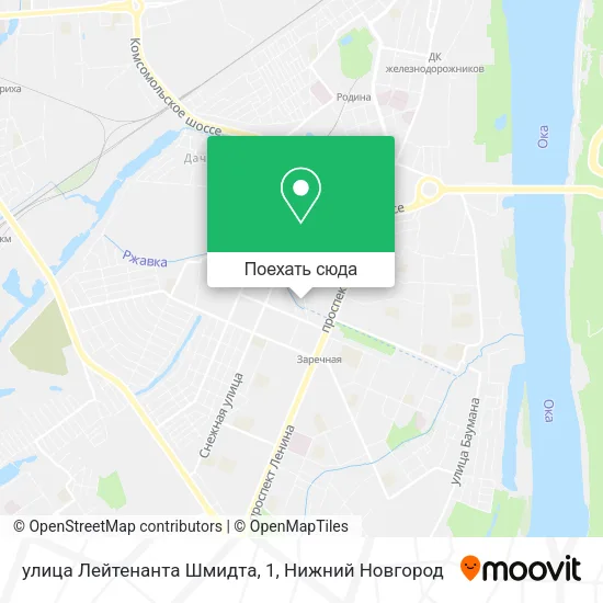 Карта улица Лейтенанта Шмидта, 1
