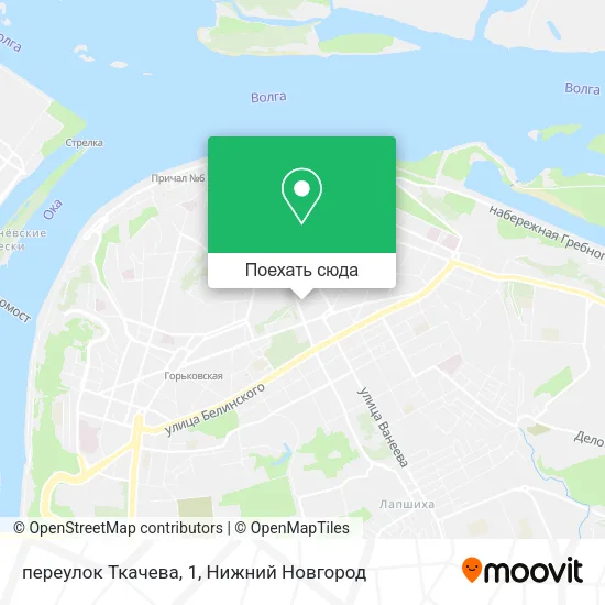 Карта переулок Ткачева, 1