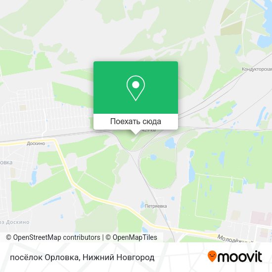 Карта посёлок Орловка