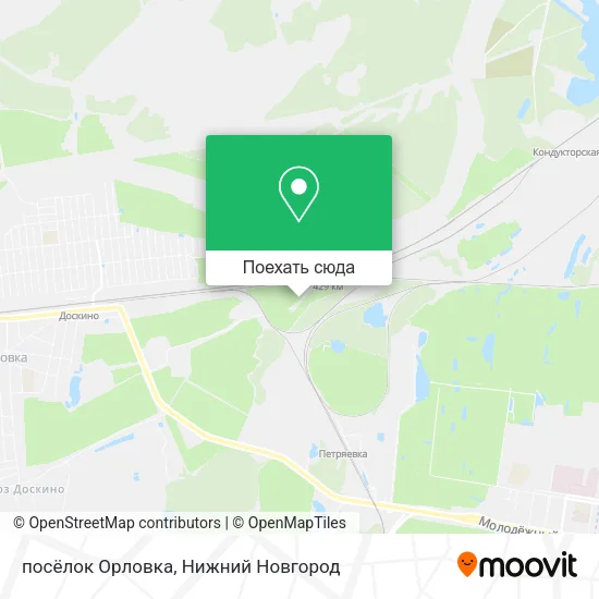 Карта посёлок Орловка