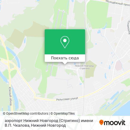 Карта аэропорт Нижний Новгород (Стригино) имени В.П. Чкалова