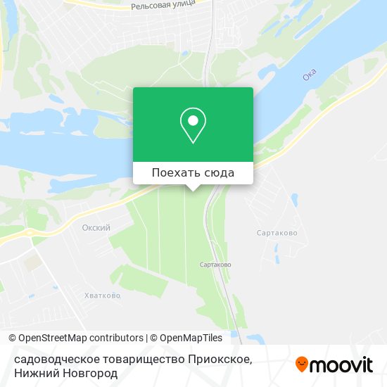 Карта садоводческое товарищество Приокское