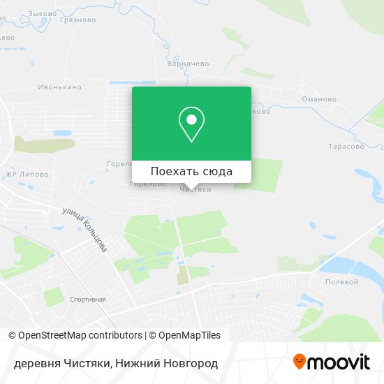 Карта деревня Чистяки