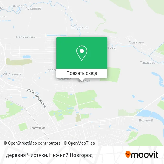 Карта деревня Чистяки