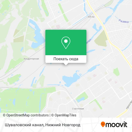 Карта Шуваловский канал