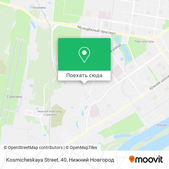 Карта Kosmicheskaya Street, 40