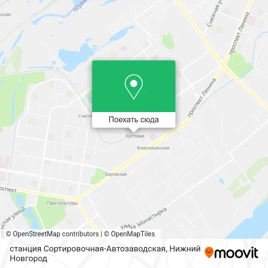 Карта станция Сортировочная-Автозаводская