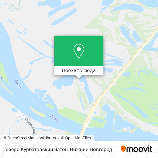 Карта озеро Курбатовский Затон