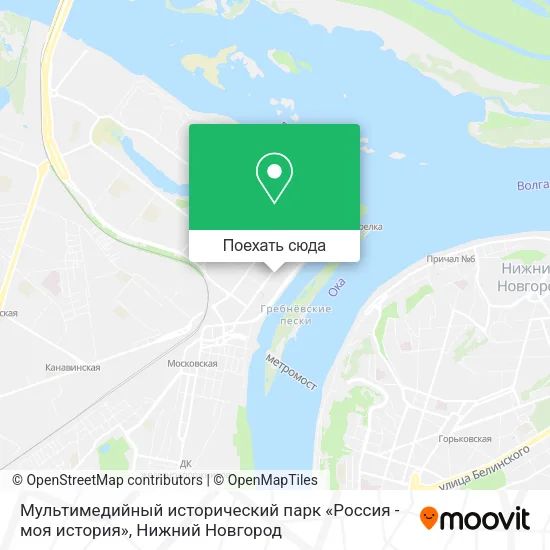 Карта Мультимедийный исторический парк «Россия - моя история»