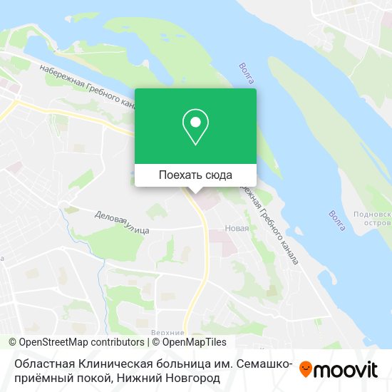 Карта Областная Клиническая больница им. Семашко-приёмный покой