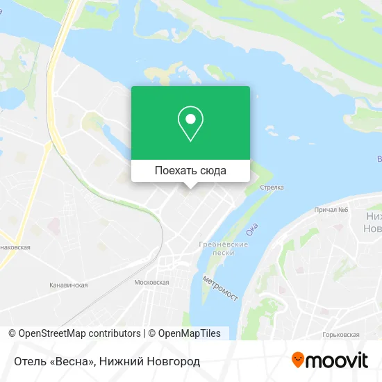 Карта Отель «Весна»