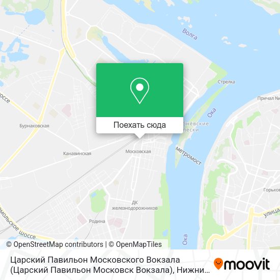 Карта Царский Павильон Московского Вокзала